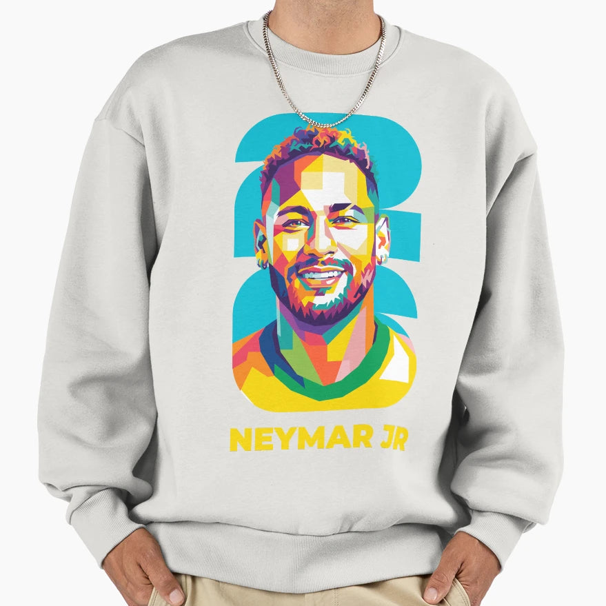 Neymar Jr Joga Bonito Pop Art Tribute Sweatshirt - Custom Art Print Unisex - T-Shirt, Sweatshirt, Hoodie