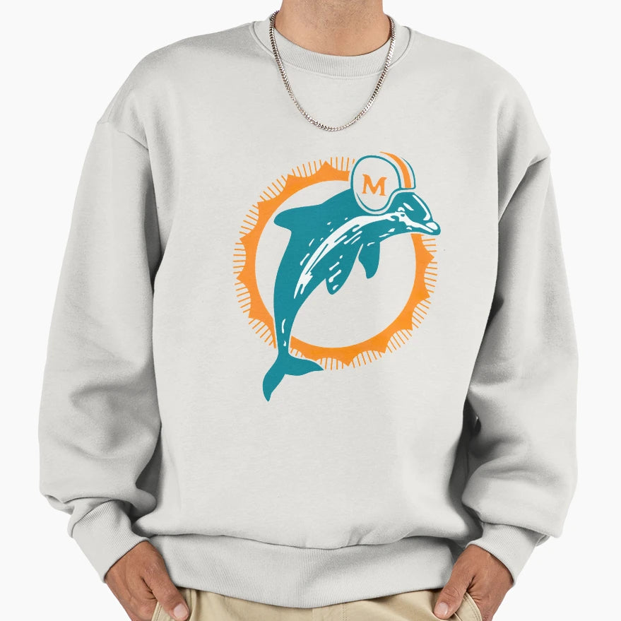 Dolphins Sweatshirt - Aesthetic Graphic Unisex - T-Shirt, Sweatshirt, Hoodie