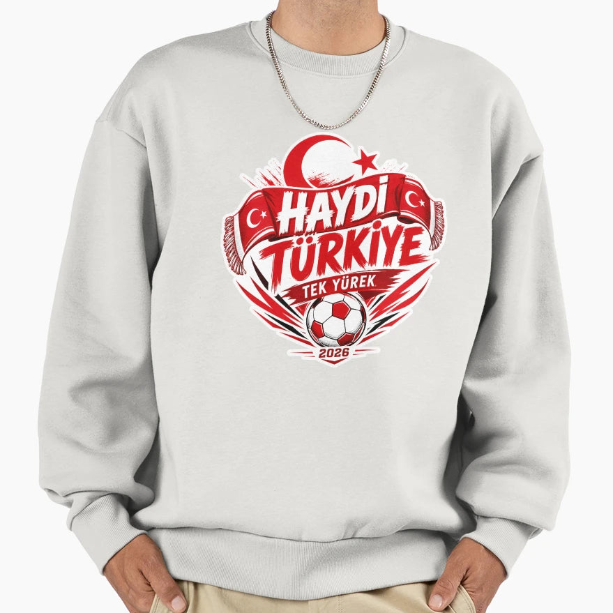 Turkey 2026 Haydi Football Pride Sweatshirt - Novelty Apparel Unisex - T-Shirt, Sweatshirt, Hoodie