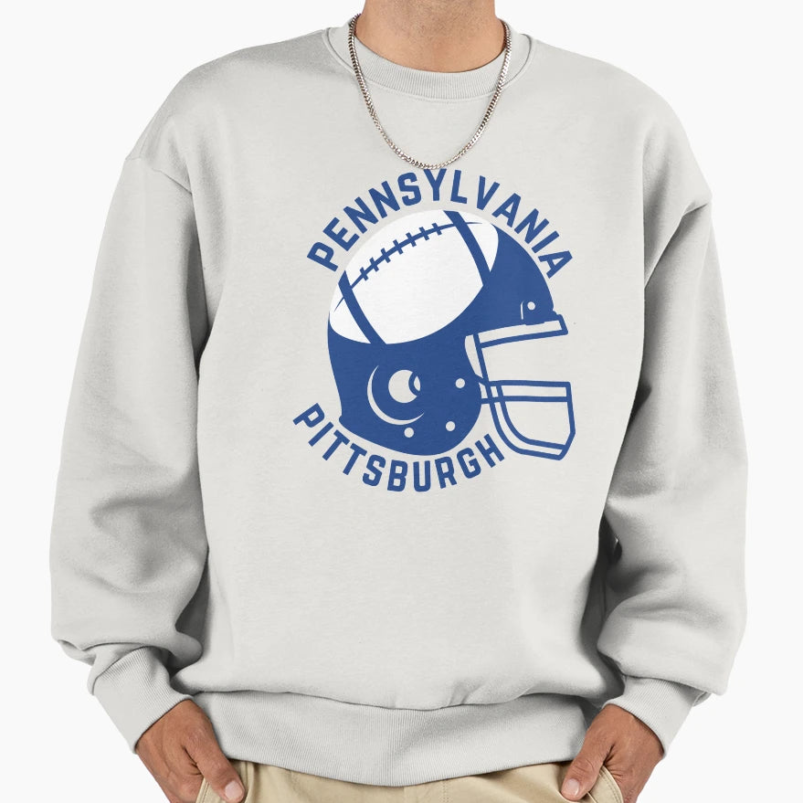 Pittsburgh Pennsylvania Football Sweatshirt - Graphic Print for Adults - T-Shirt, Sweatshirt, Hoodie