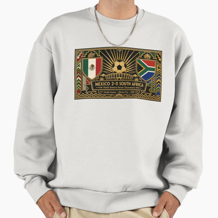 Deco Art Mexico Vs South Africa Sweatshirt - Fun Novelty Design Men Women - T-Shirt, Sweatshirt, Hoodie