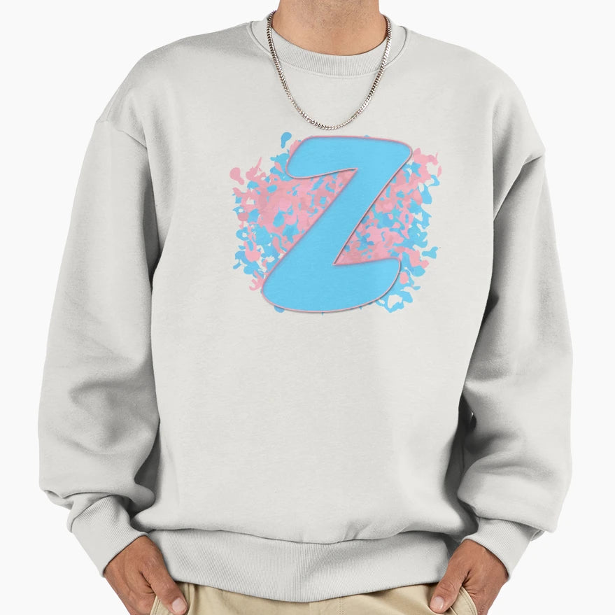 Trans Z Letter Trans Letter Z Sweatshirt - Streetwear Style for Adults - T-Shirt, Sweatshirt, Hoodie