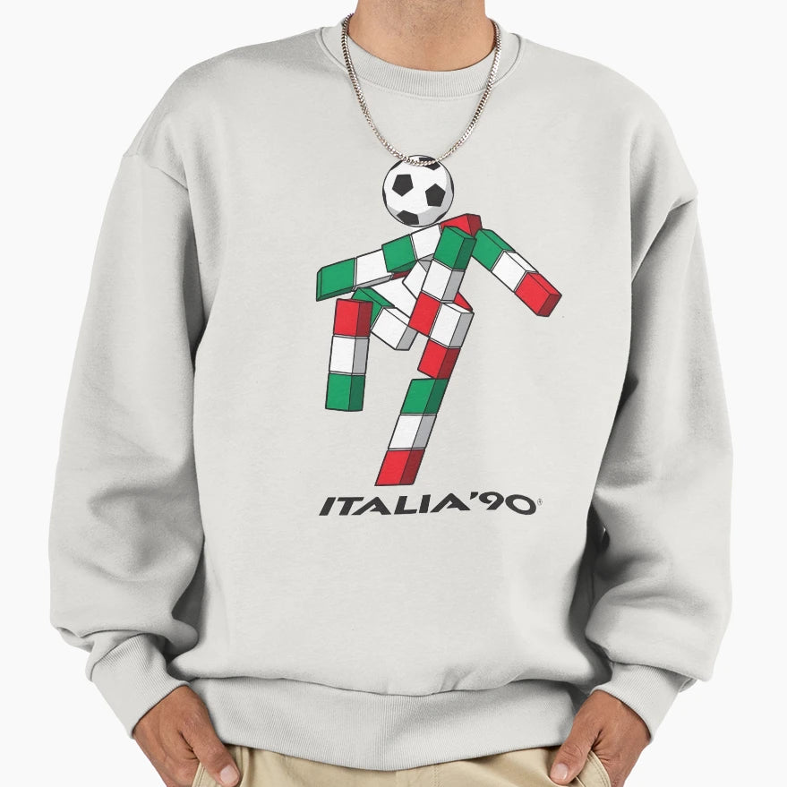 Ciao Italia 90 Football Mascot Sweatshirt - Minimalist Print Men Women - T-Shirt, Sweatshirt, Hoodie