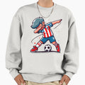 Dabbing Soccer Usa Flag Jersey Sweatshirt - Streetwear Style Men Women - T-Shirt, Sweatshirt, Hoodie