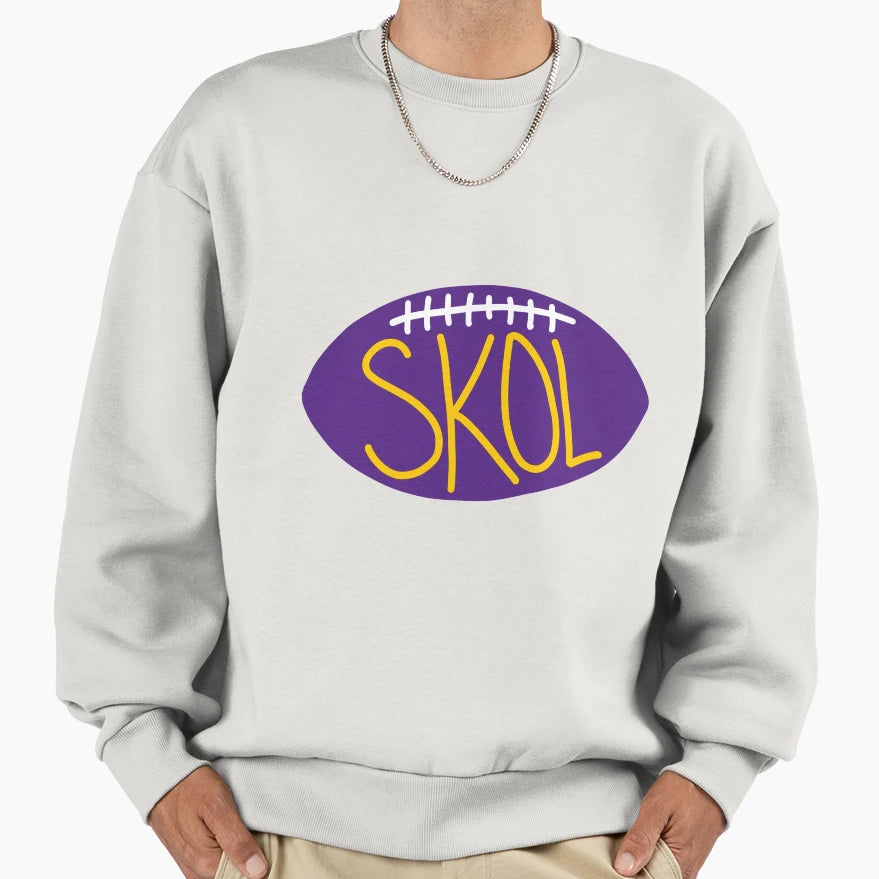 Skol Mn Minnesota Vikings Skol Mn Sweatshirt - Graphic Print Men Women - T-Shirt, Sweatshirt, Hoodie