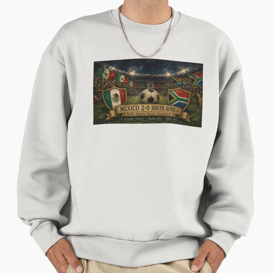 Elegant Mexico Triumphs Over South Africa Sweatshirt - Graphic Print Unisex - T-Shirt, Sweatshirt, Hoodie