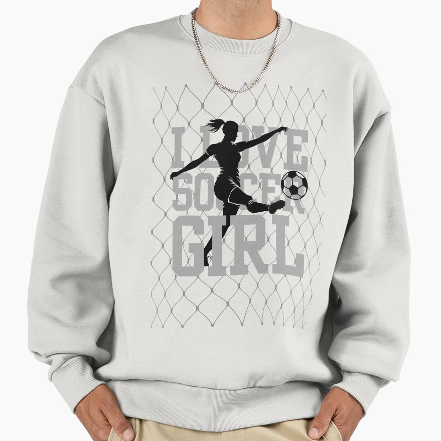 I Love Soccer Sweatshirt - Aesthetic Graphic for Adults - T-Shirt, Sweatshirt, Hoodie