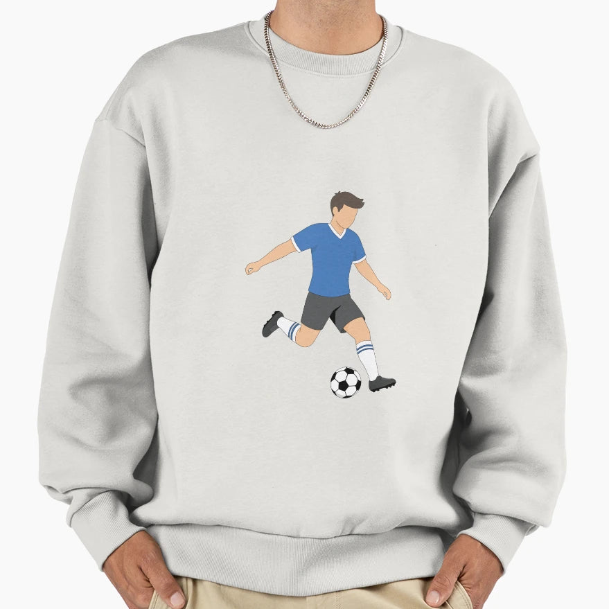 Footballer Sweatshirt - Streetwear Style for Adults - T-Shirt, Sweatshirt, Hoodie