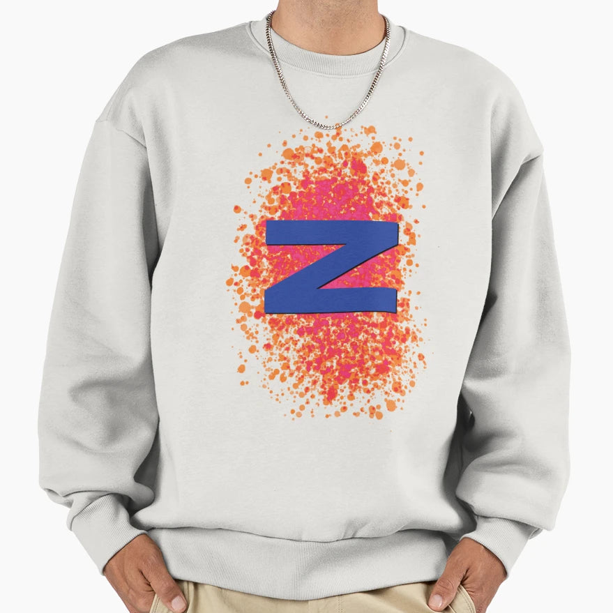 Z Letter Letter Z Sweatshirt - Minimalist Print Men Women - T-Shirt, Sweatshirt, Hoodie