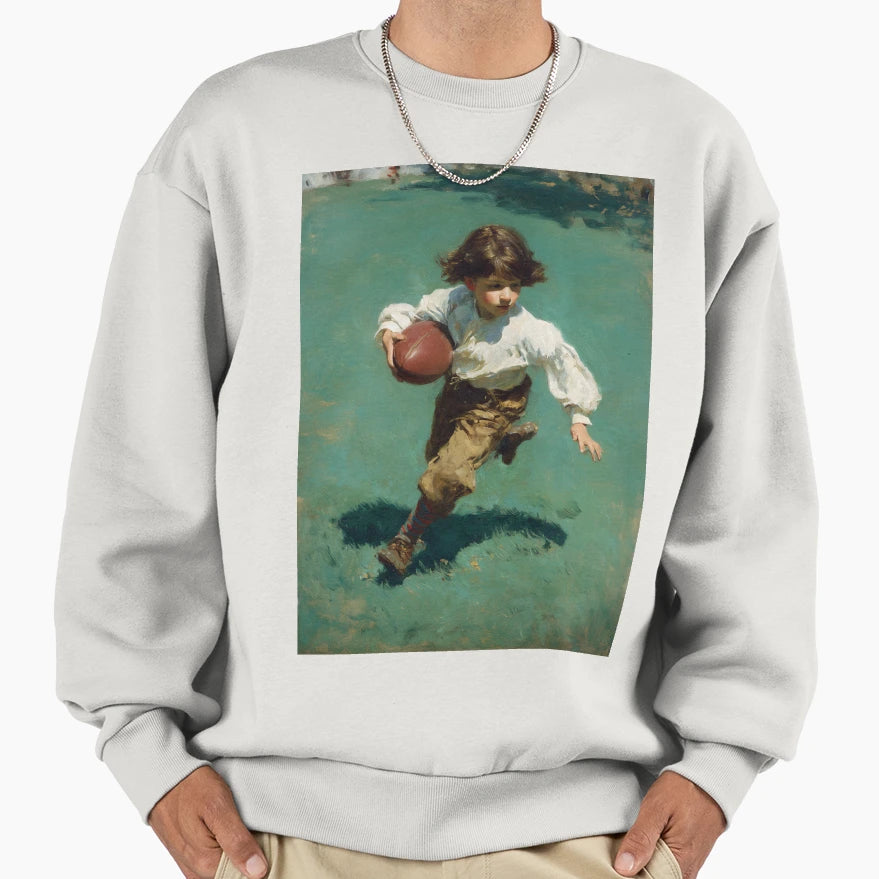 Running Football Sweatshirt - Fun Novelty Design Unisex - T-Shirt, Sweatshirt, Hoodie