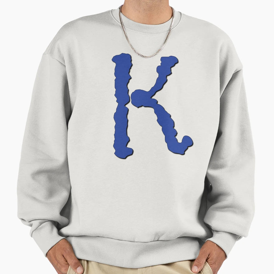 K Letter Letter K Sweatshirt - Minimalist Print Men Women - T-Shirt, Sweatshirt, Hoodie