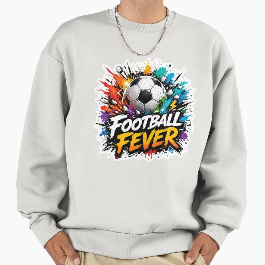 Football Fever Soccer Ball Splash Sweatshirt - Novelty Apparel for Adults - T-Shirt, Sweatshirt, Hoodie