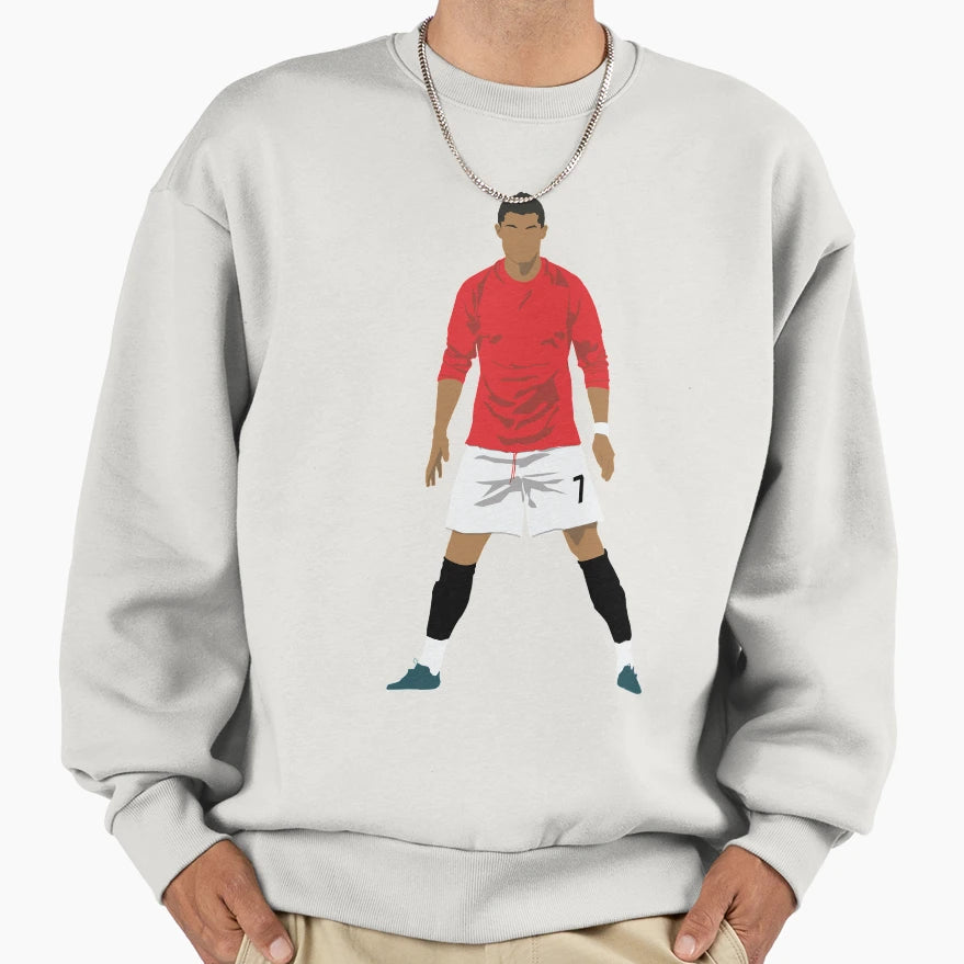 Cristiano Ronaldo Mufc Sweatshirt - Trendy Graphic for Adults - T-Shirt, Sweatshirt, Hoodie