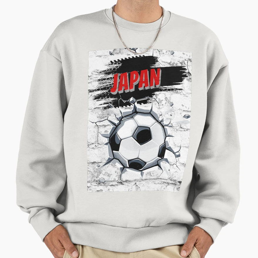 Japanese Football Japan Fan Article Sweatshirt - Novelty Apparel Men Women - T-Shirt, Sweatshirt, Hoodie