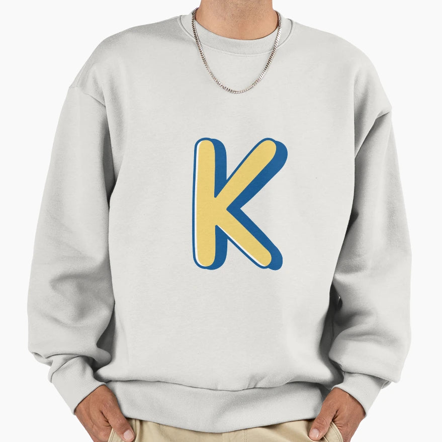 Illustration Hand Drawing Letter Sweatshirt - Aesthetic Graphic for Adults - T-Shirt, Sweatshirt, Hoodie