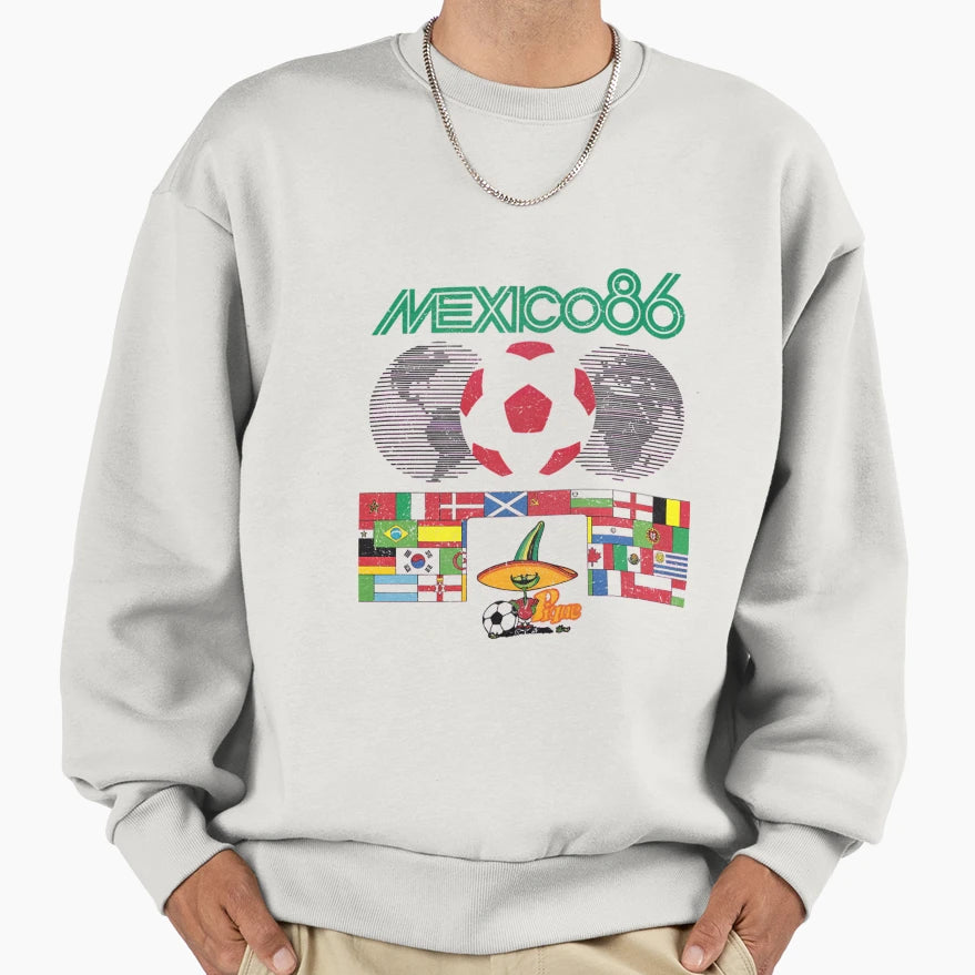 Mexico 86 World Cup Sweatshirt - Novelty Apparel Unisex - T-Shirt, Sweatshirt, Hoodie