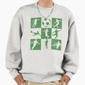 Mens Soccer Football Green Sweatshirt - Custom Art Print for Adults - T-Shirt, Sweatshirt, Hoodie