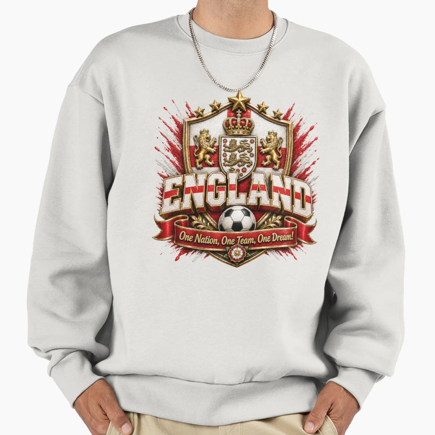 England National Football Team Sweatshirt - Unique Graphic for Adults - T-Shirt, Sweatshirt, Hoodie