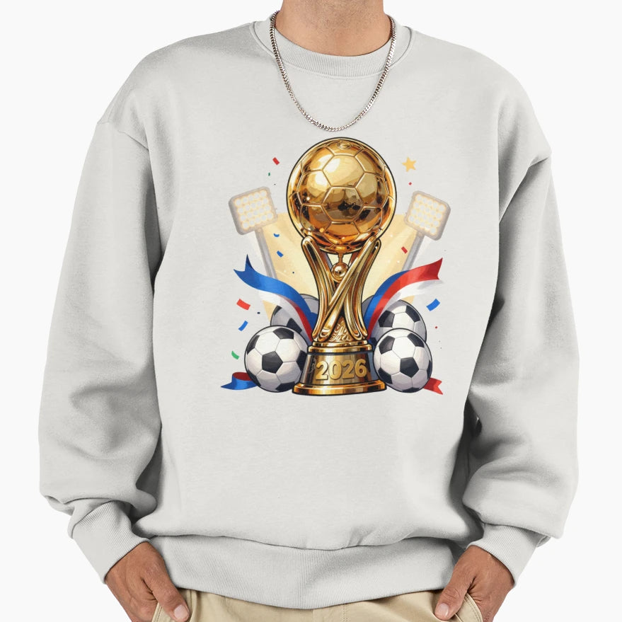 Golden Football Trophy 2026 Sweatshirt - Trendy Graphic for Adults - T-Shirt, Sweatshirt, Hoodie