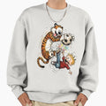Calvin And Hobbes Soccer Playing Funny Sweatshirt - Novelty Apparel Unisex - T-Shirt, Sweatshirt, Hoodie