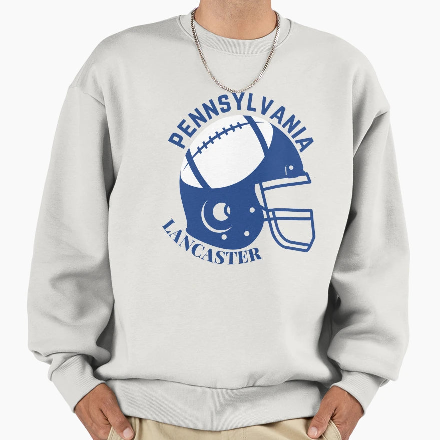 Lancaster Pennsylvania Football Sweatshirt - Fun Novelty Design Men Women - T-Shirt, Sweatshirt, Hoodie