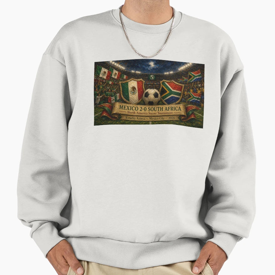 Big Mexico Triumphs Over South Africa Sweatshirt - Trendy Graphic Men Women - T-Shirt, Sweatshirt, Hoodie