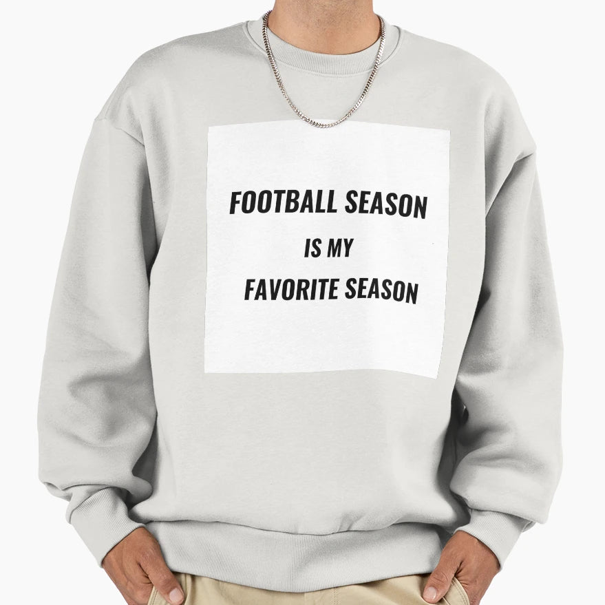 Football Season Is My Favorite T-Shirt - Aesthetic Graphic for Adults - T-Shirt, Sweatshirt, Hoodie