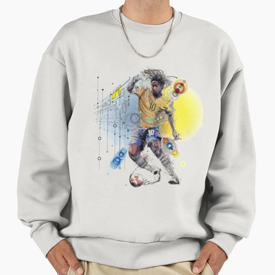 Football Playmaker Ronaldin Sweatshirt - Aesthetic Graphic for Adults - T-Shirt, Sweatshirt, Hoodie