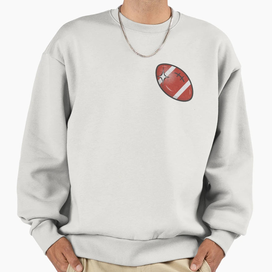 Football Ball Sweatshirt - Graphic Print for Adults - T-Shirt, Sweatshirt, Hoodie