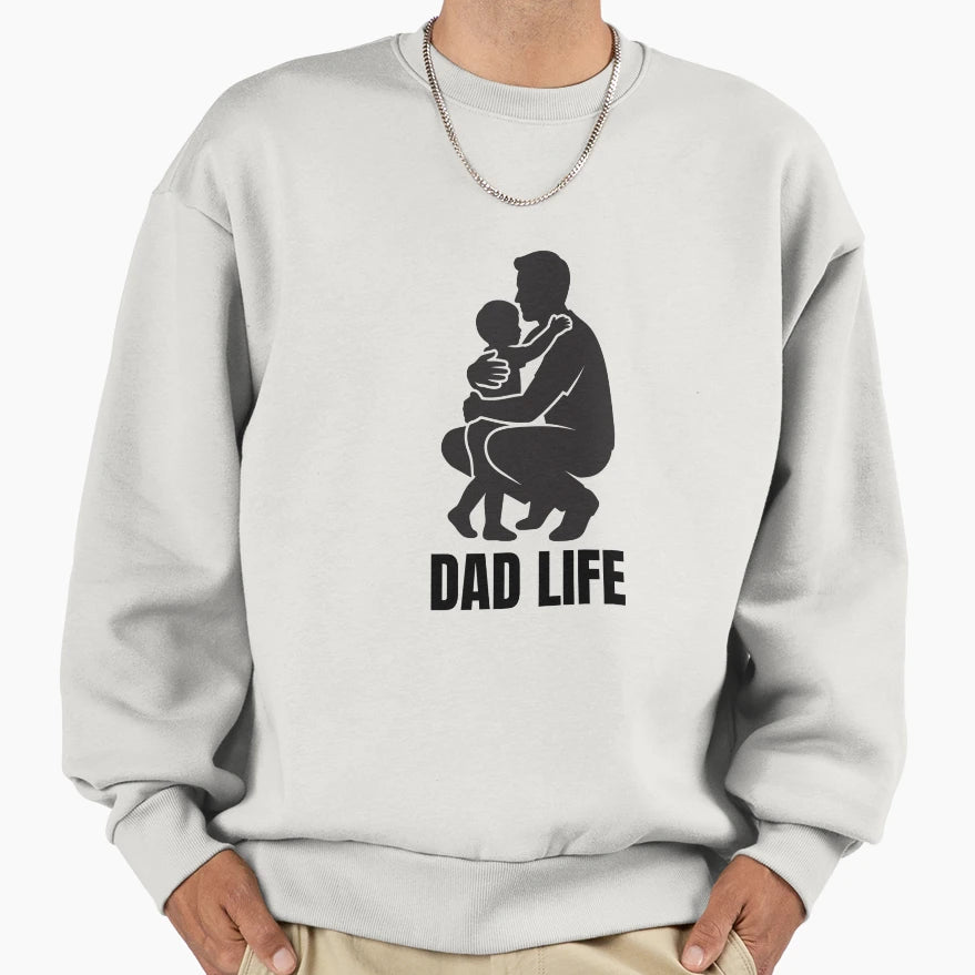 Dad Life Typography Proud Father Lifestyle T-Shirt - Unique Graphic Unisex - T-Shirt, Sweatshirt, Hoodie