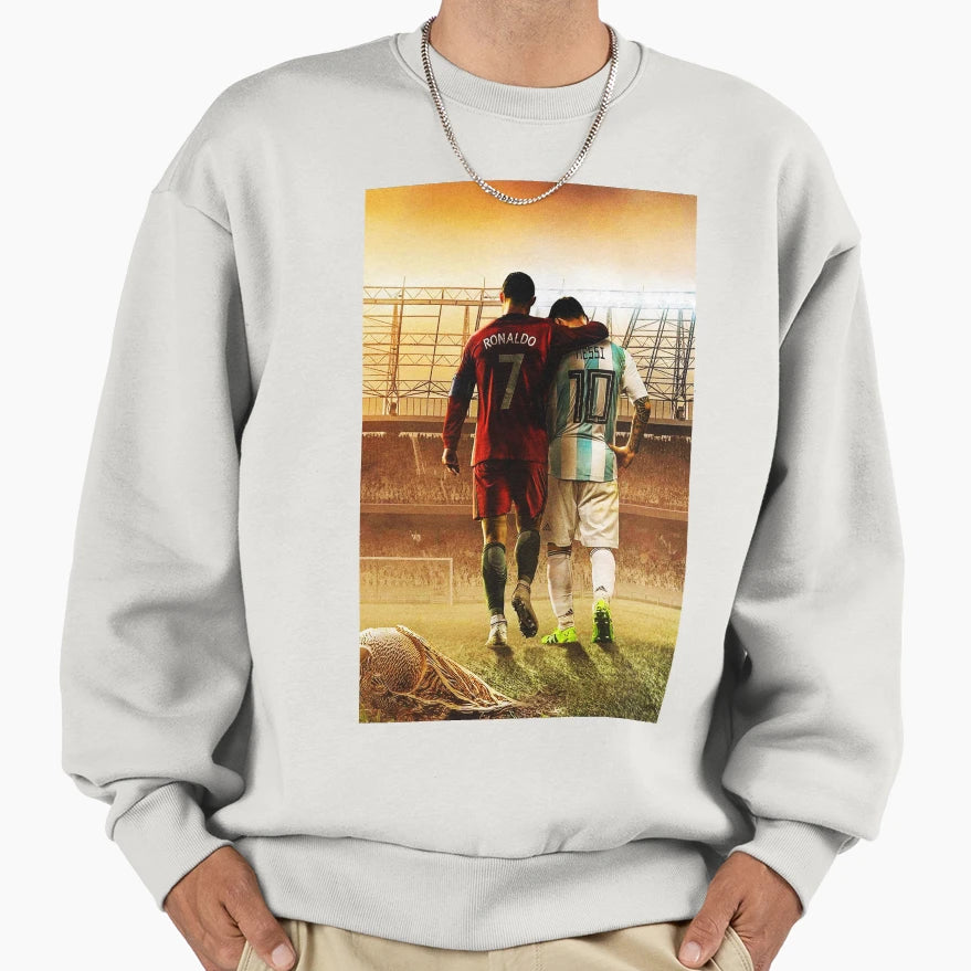 Christian And Messi Sweatshirt - Casual Everyday Wear Unisex - T-Shirt, Sweatshirt, Hoodie