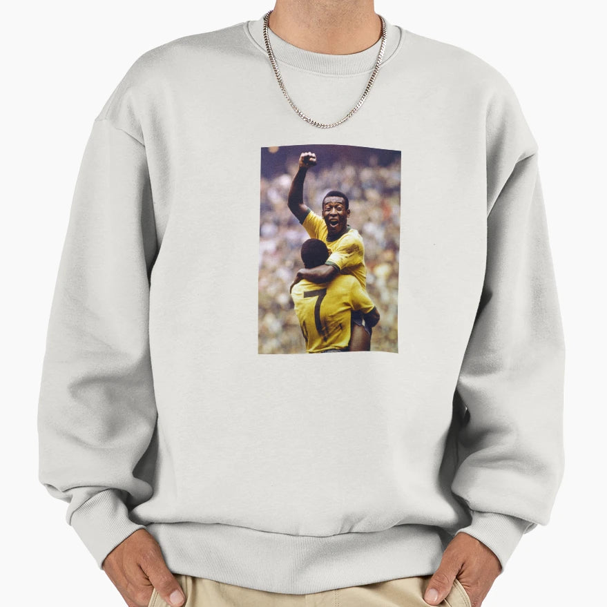 Pel S Brilliance 1970 World Cup Hero Sweatshirt - Graphic Print Unisex - T-Shirt, Sweatshirt, Hoodie