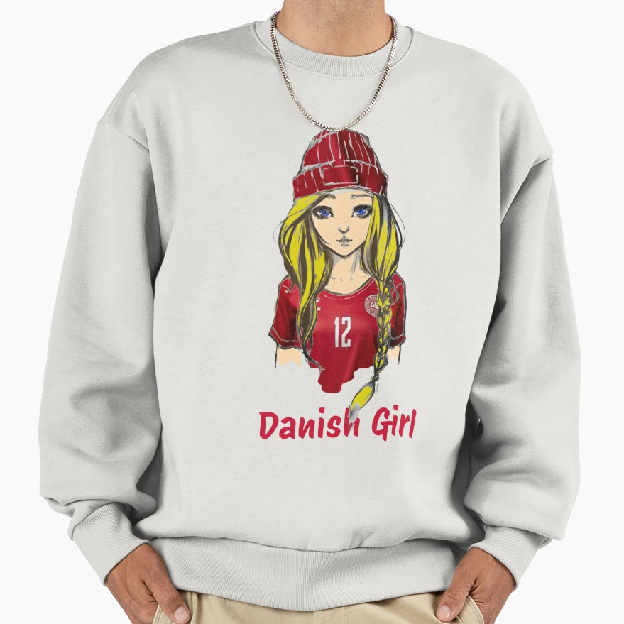 Danish Football Fan Sweatshirt - Fun Novelty Design for Adults - T-Shirt, Sweatshirt, Hoodie