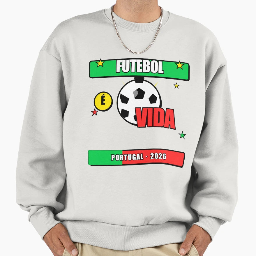 Football Vida Sweatshirt - Custom Art Print Men Women - T-Shirt, Sweatshirt, Hoodie