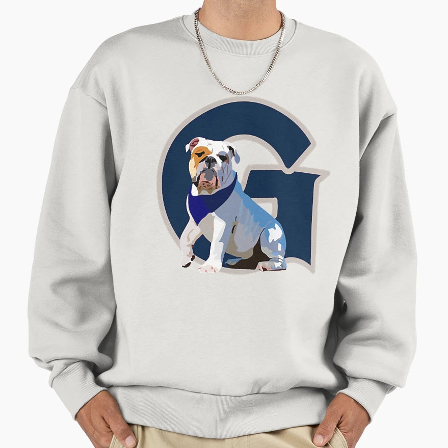 Georgetown Bulldog Sweatshirt - Casual Everyday Wear Men Women - T-Shirt, Sweatshirt, Hoodie