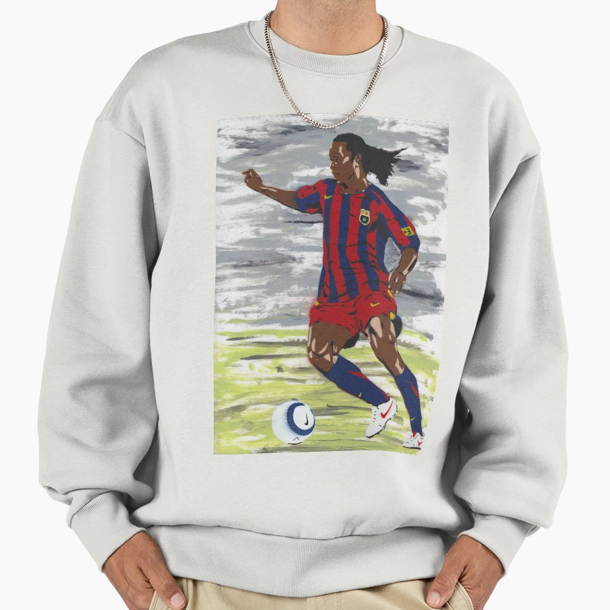 Ronaldinho 10 Sweatshirt - Aesthetic Graphic Unisex - T-Shirt, Sweatshirt, Hoodie
