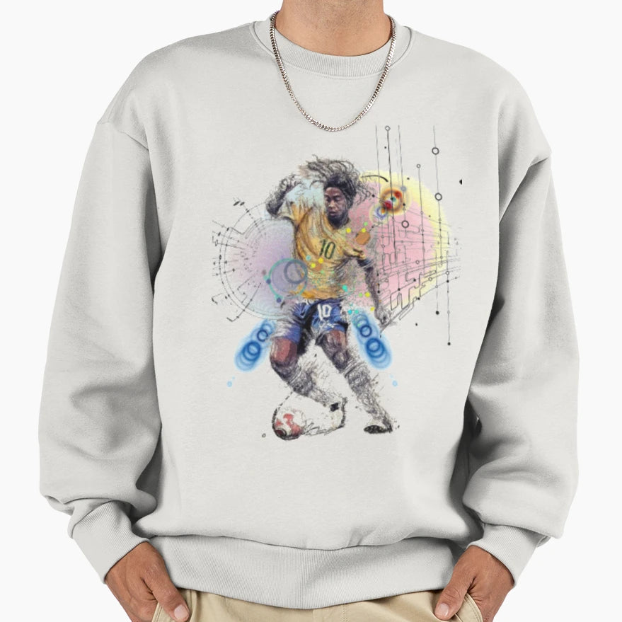 Football Ronaldinho Playmaker Sweatshirt - Novelty Apparel Unisex - T-Shirt, Sweatshirt, Hoodie