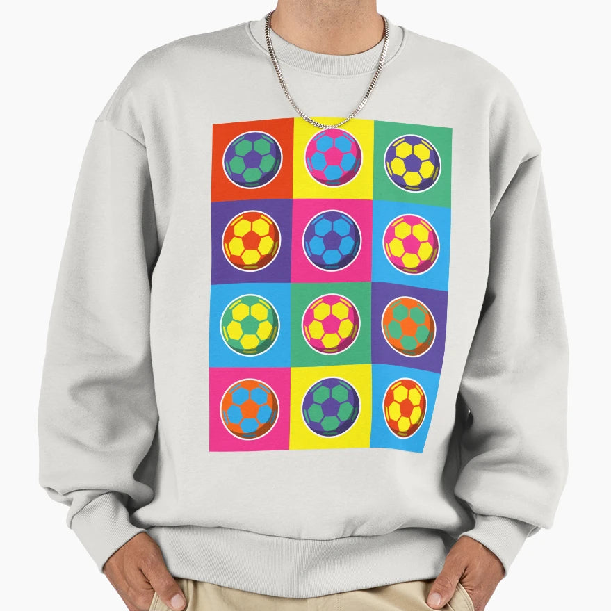 Pop Art Football Sweatshirt - Unique Graphic Unisex - T-Shirt, Sweatshirt, Hoodie