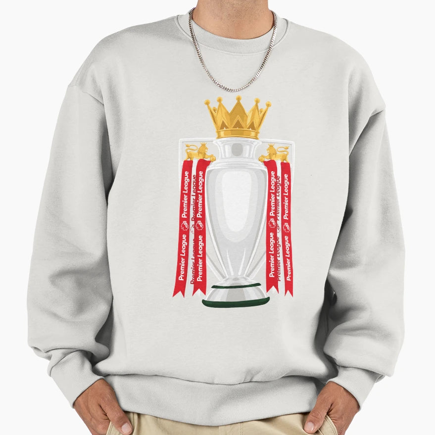 Arsenal Premier League Trophy Sweatshirt - Casual Everyday Wear Unisex - T-Shirt, Sweatshirt, Hoodie