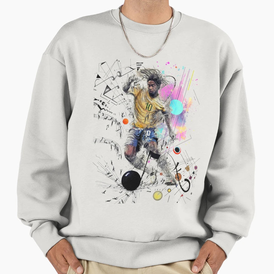 Football Play Maker Ronaldinho Sweatshirt - Novelty Apparel Unisex - T-Shirt, Sweatshirt, Hoodie