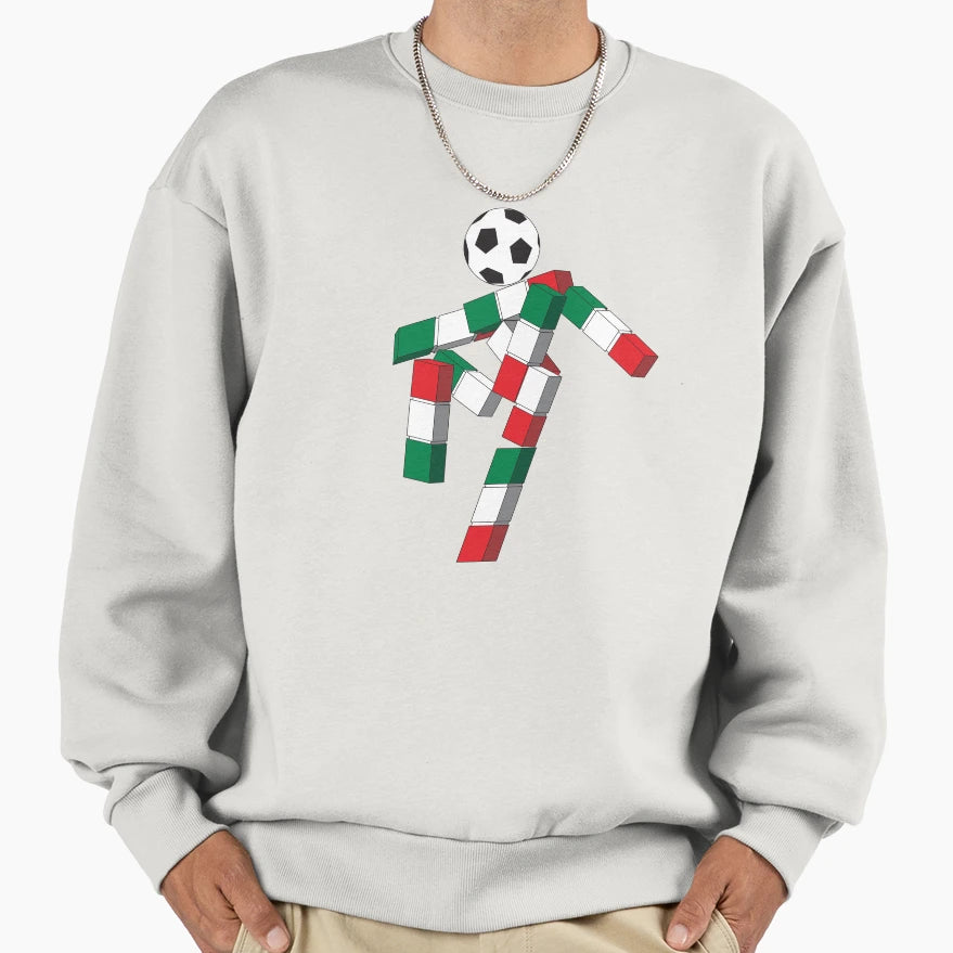 Italia 90 Mascot Sweatshirt - Custom Art Print for Adults - T-Shirt, Sweatshirt, Hoodie
