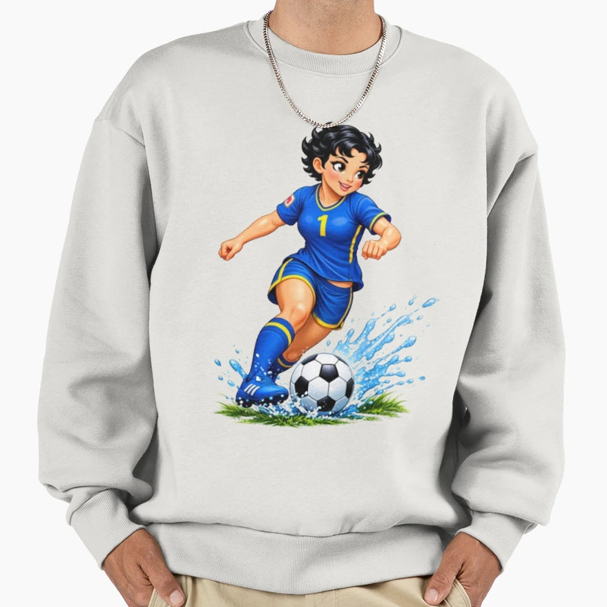 Betty Boop Sweatshirt - Minimalist Print for Adults - T-Shirt, Sweatshirt, Hoodie