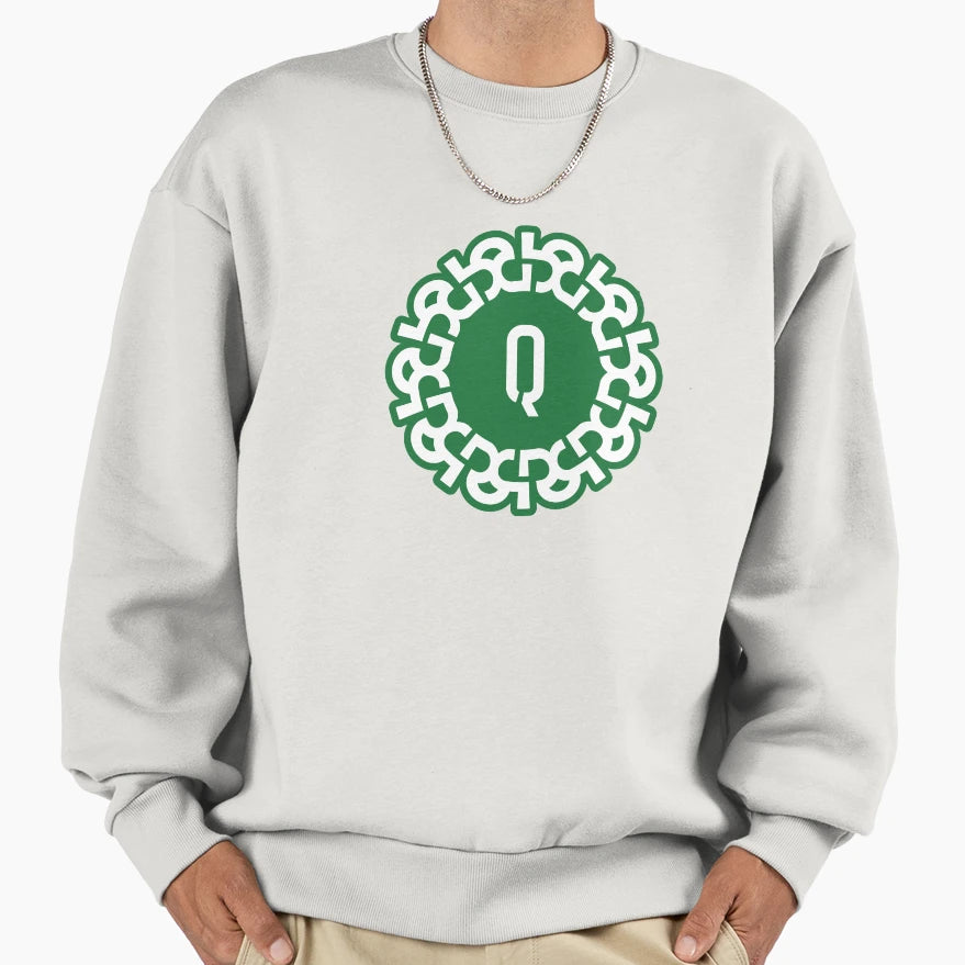 Chain Link Letter Q Bold Geometric Sweatshirt - Trendy Graphic Men Women - T-Shirt, Sweatshirt, Hoodie