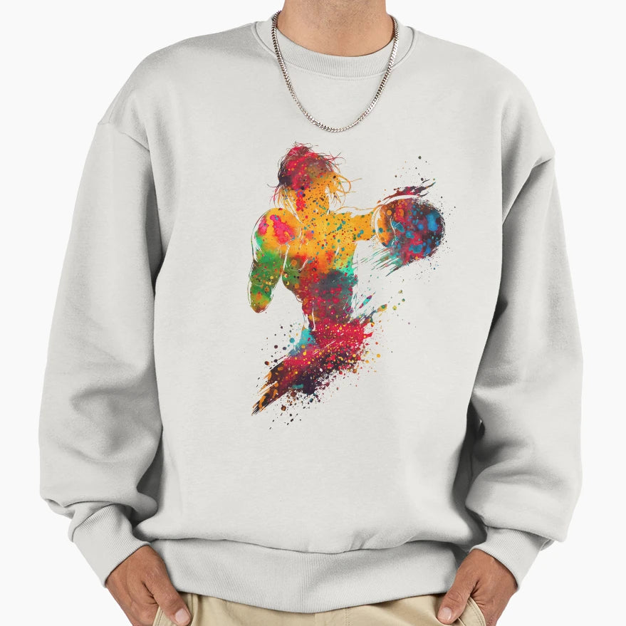Female Boxer Sweatshirt - Novelty Apparel Unisex - T-Shirt, Sweatshirt, Hoodie