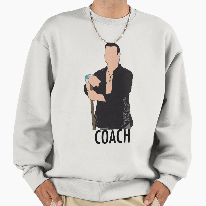 Coach Survivor Drawing Sweatshirt - Aesthetic Graphic Unisex - T-Shirt, Sweatshirt, Hoodie