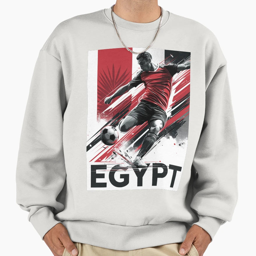 Egypt Soccer Sweatshirt - Aesthetic Graphic for Adults - T-Shirt, Sweatshirt, Hoodie