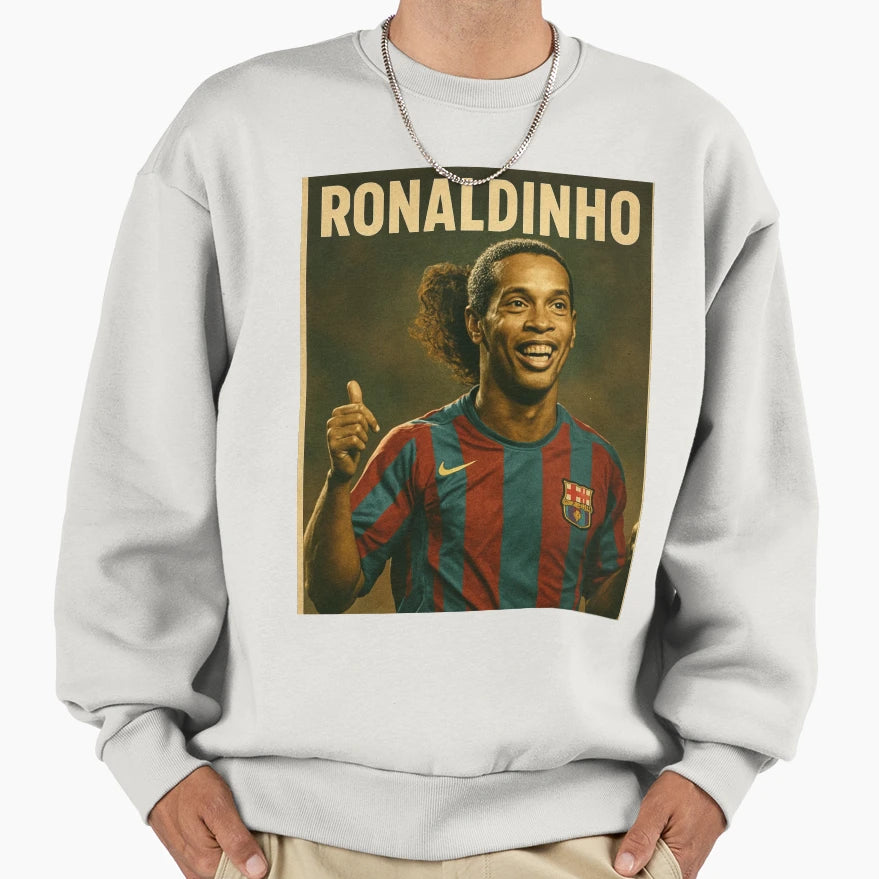 Ronaldinho Sweatshirt - Graphic Print Unisex - T-Shirt, Sweatshirt, Hoodie