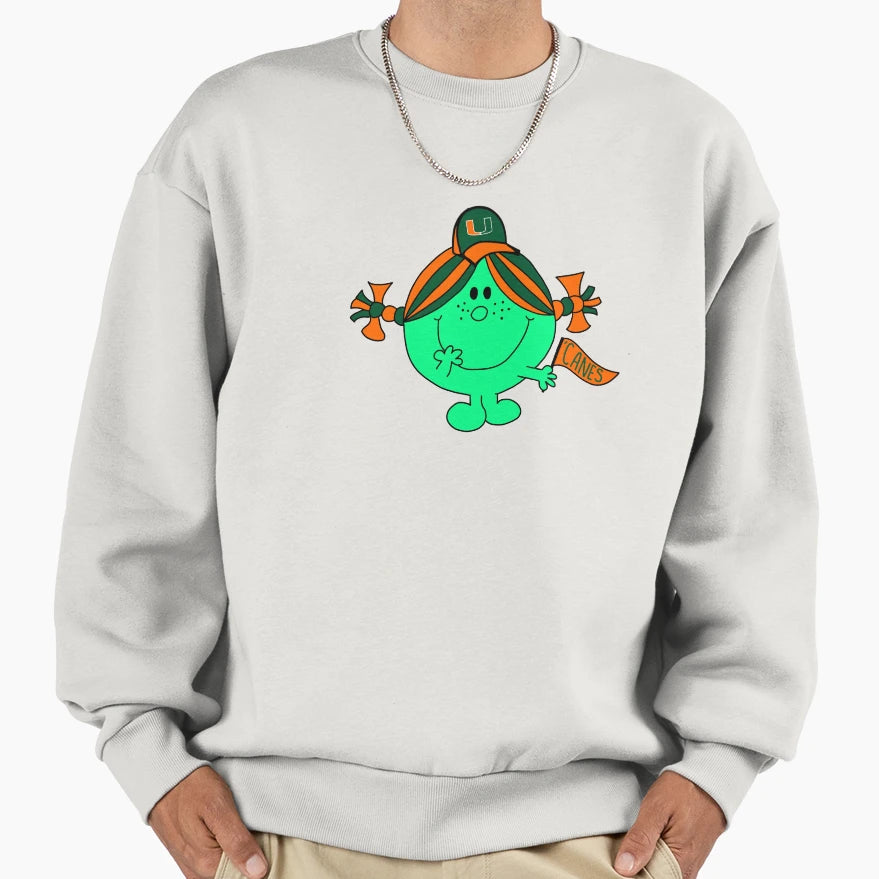 Little Miss University Miami Sweatshirt - Minimalist Print for Adults - T-Shirt, Sweatshirt, Hoodie