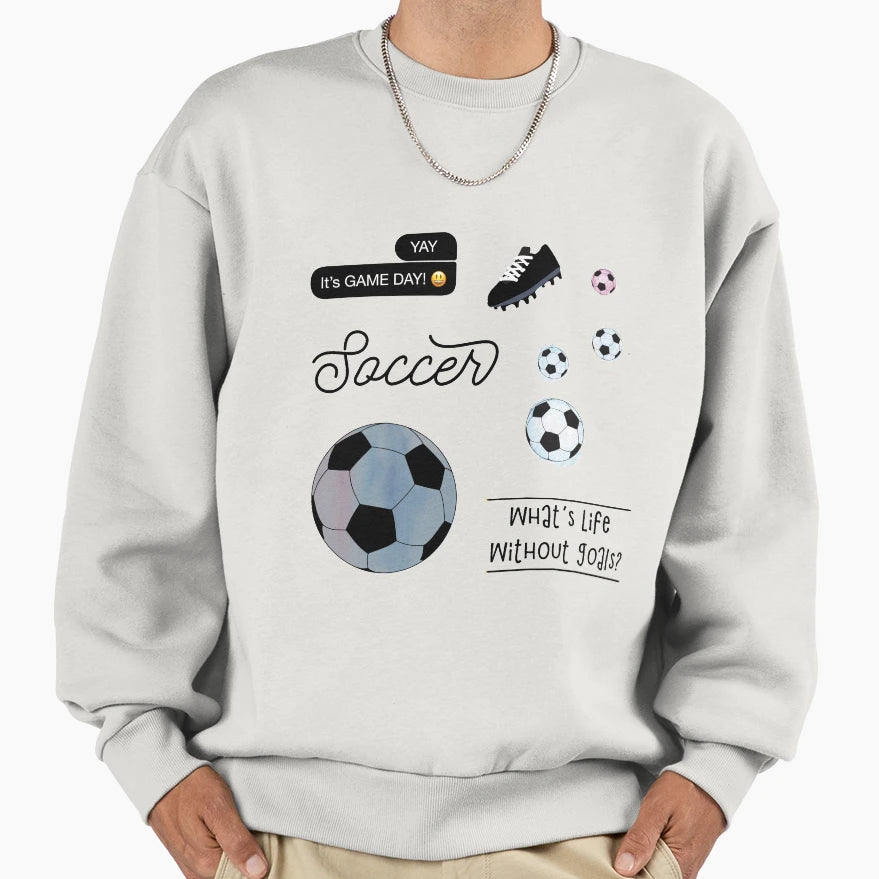 Black Watercolor Soccer Pack Sweatshirt - Fun Novelty Design for Adults - T-Shirt, Sweatshirt, Hoodie