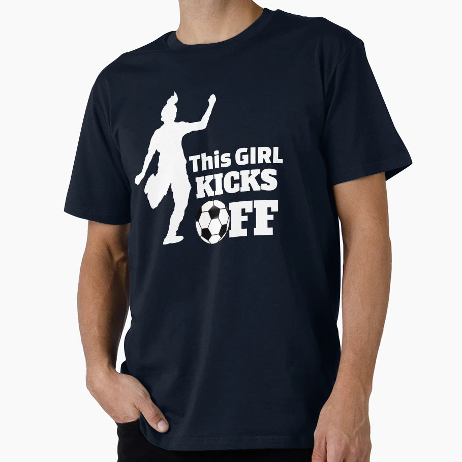 Soccer Player Funny Text T-Shirt - Custom Art Print Men Women - T-Shirt, Sweatshirt, Hoodie